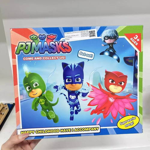 Kit 6 Bonecos Pjmasks Articulados 8cm Amaya Connor Infantil
