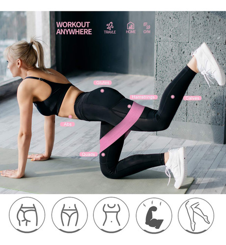 Bandas Elásticas Fitness 3 Bandas De Resistencia Para Yoga,