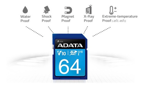 Imagen 3 de 4 de Tarjeta de memoria Adata ASDX64GUICL10-R Premier 64GB
