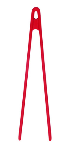 Pinça Pegador Multiuso De Silicone 22cm Vermelho Oikos