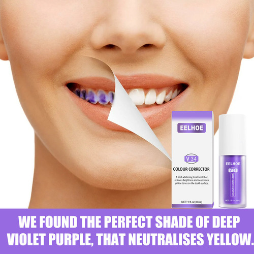 /v34 Color Corrector Serum Creme Dental Branqueador De Dente