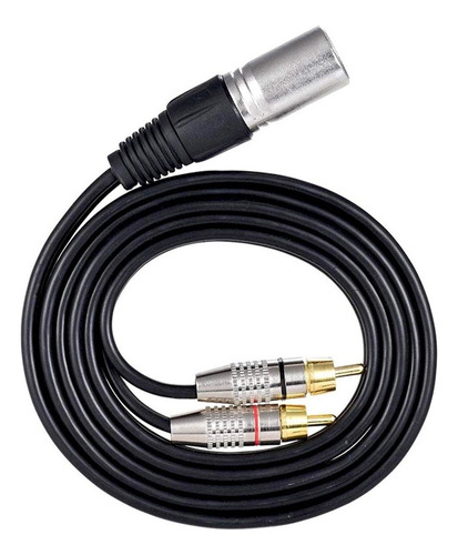 Cable De Audio Estéreo 1 Xlr Macho A 2 Rca Macho