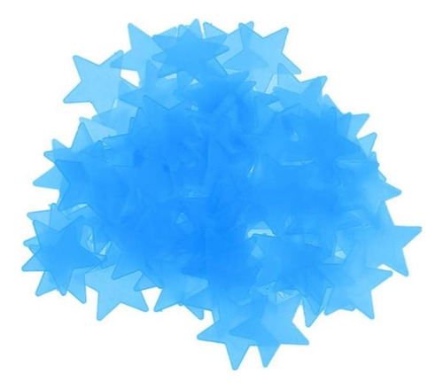 100 Pegatinas Estrellas 3d Brillantes Senlinlv Azul