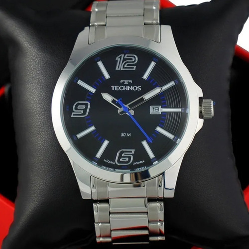 Relógio Technos Masculino Prata Performance Racer 6p29aft/1p