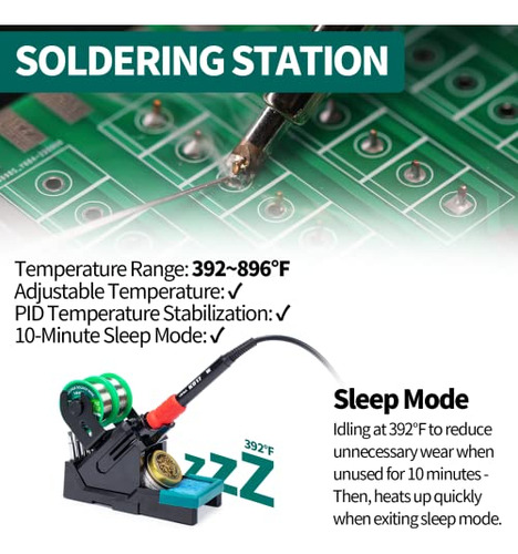 995d+ Evo Soldering Hot Air Station Kit 2-in-1 110w Sol...