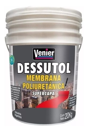 Membrana Liquida Con Poliuretano Dessutol 20kg Colores - Fc