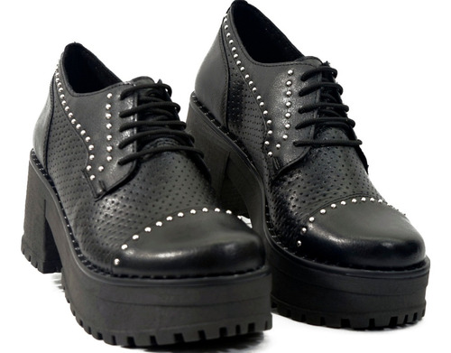 Zapato Acordonado Plataforma Savage Mb-120-5 Calzados Susy