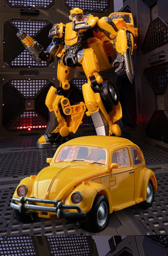 Brinquedo Para Crianças Bumblebee Robô Transformador Liga