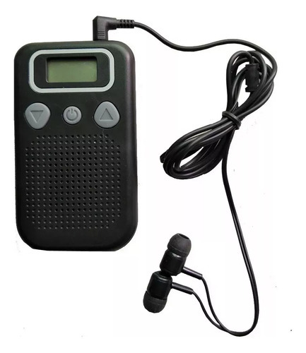 Amplificador auditivo, dispositivo para sordera, color negro