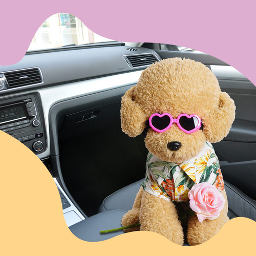 Gafas Perro Pequeño Protección Uv Corazón Ajustable Antivaho