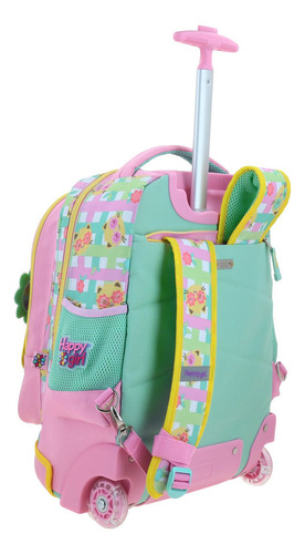 Mochila Grande De Ruedas Con Luz Led Happy Girl Wendy