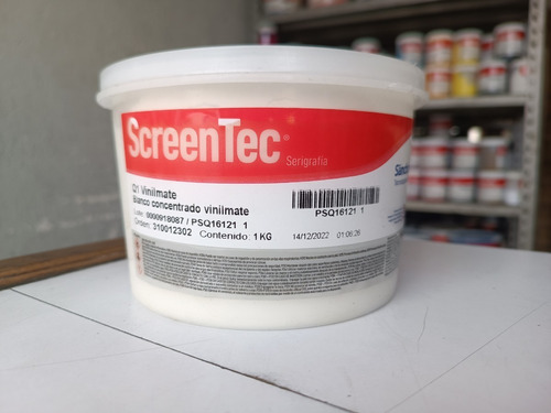 1 Kg Blanco Concentrado Vinil Mate Tinta Serigrafia Sanchez