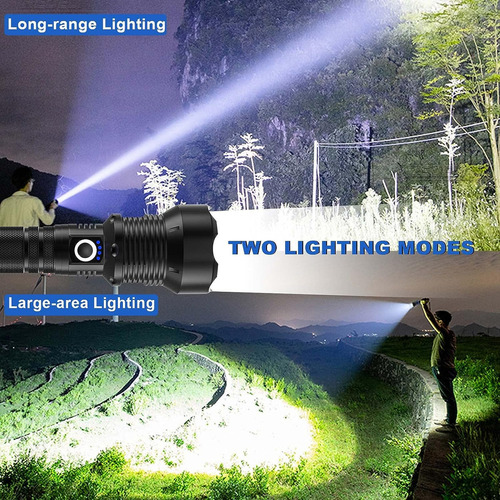 Linterna Recargable Alto Brillo, Linterna Led