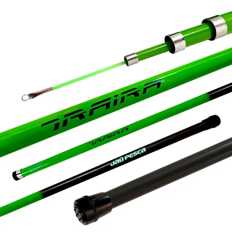 Vara Telescopica Gomo Longo Traira 3,00 M (3003) Jaú Pesca Verde