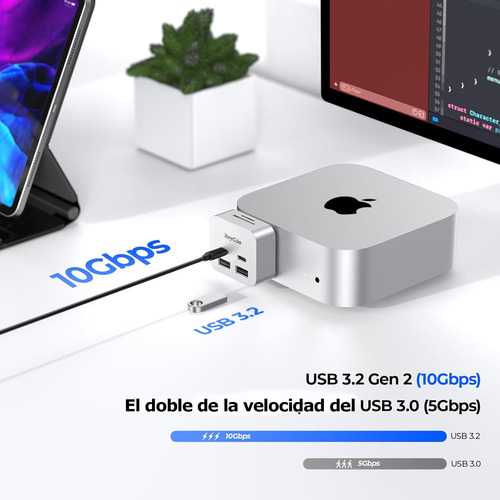 Apple Mac Mini M4 16gb Ram Ssd 256gb Regalo Hub De 6 Puertos