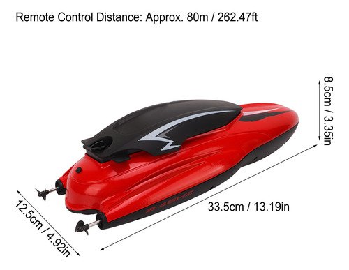 Control Remoto Rápido Boat Rc 2.4 Ghz 2 Hélices High