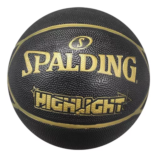 Bola Basquete Nba Highlight Gold Oficial Spalding Tamanho 7