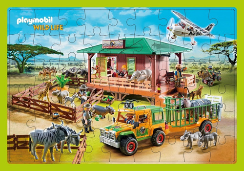 Puzzle Rompecabezas Playmobil Wild Life X54 Piezas