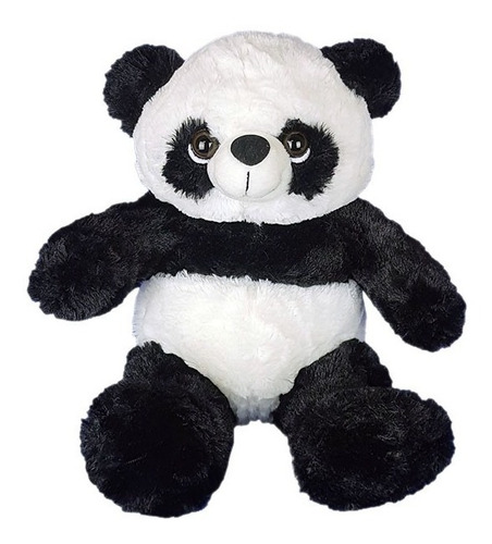 Imagem 1 de 4 de Urso Panda De Pelúcia 22 Cm - Sentado - Pequeno