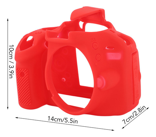 Capa De Silicone Para Câmera, Macia, À Prova De Choque, Anti
