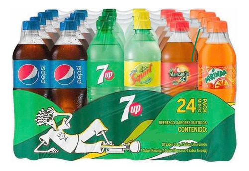Pack Refrescos Pepsi 24x400ml Sabores Surtidos Ideal Reunion