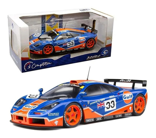 Mclaren F1 Gtr 1996 24h Le Mans Gulf Team Escala 1:18 Solido Color Azul