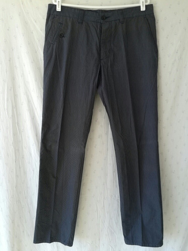 Pantalón Caballero Pull & Bear Xdye Talla 36 Azul Marino 