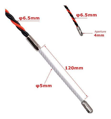 Set De Pasadores De Cables Para Electricistas, 20 M, Guía De