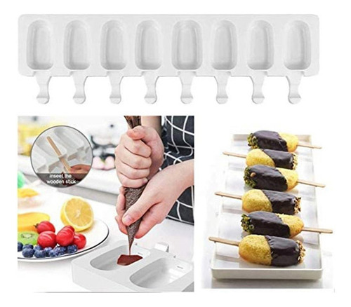 Molde De Helado Con Celdas De Silicona For Hacer Paletas