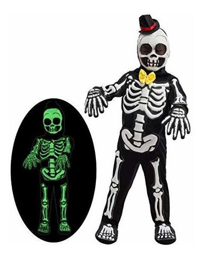 Splooky Skelebones Deluxe Skeleton Kids Traje De Niños...