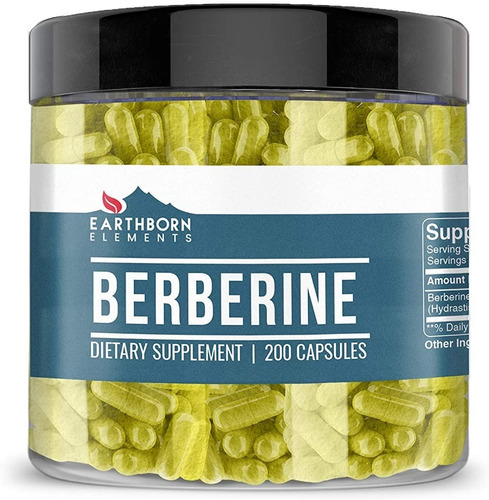 Berberina Pura 100% Berberine Root - 200 Capsulas Eg B59