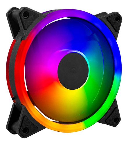 Ventilador Balam Rush Pc Ex30 120mm Argb 1200rpm Hidraulico Led Rgb Negro