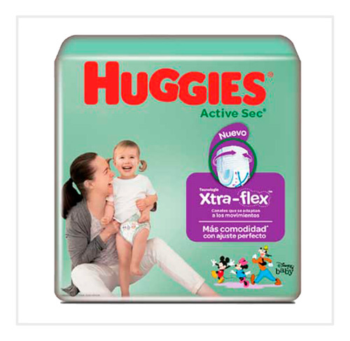 Pants Huggies Active Sec Talla Xg 25unds