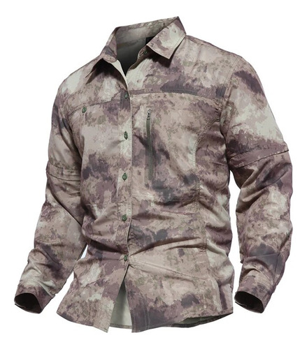 Camisa Táctica De Camuflaje Militar Para Hombre, Manga Larga