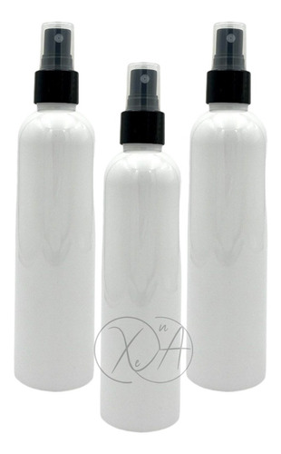 Envases Atomizadores Blanco 250 Ml Botella Plastico X 10 Pzs