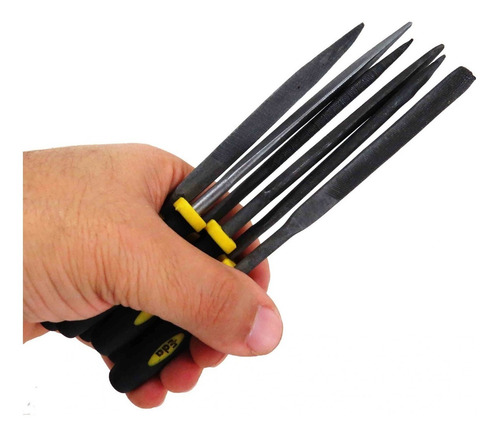 Jogo De Lima Tipo Agulha 140 Mm 6 Peças Eda 7gm
