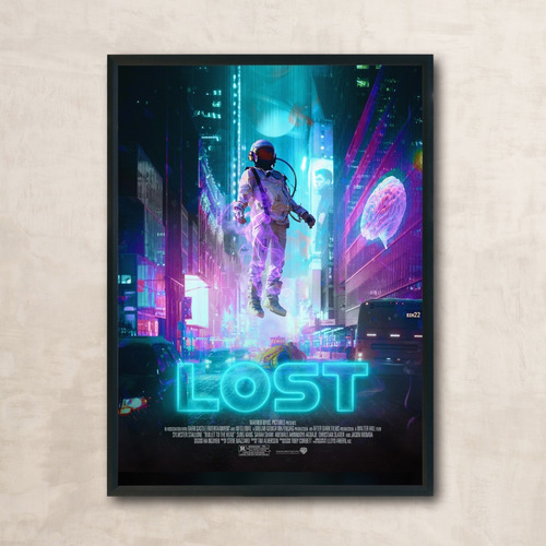 Cuadro Moderno Lost Neon Poster