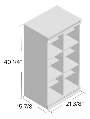 Estantería Modular Con 12 Estantes - Importado