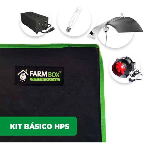 Kit Indoor Básico Hps Standard 150x150x200 Cultivo Indoor