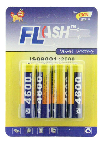 Pilas Baterias Recargables Tkoofn Aa 4600mah 1.2v Pack De 4