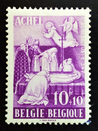 Bélgica Arte, Sello Yv 776 Abadía Achel 48 Nuevo L12810