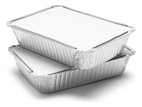 Bandeja Aluminio F75 18 X 14 X 4 Con Tapa De Carton X100