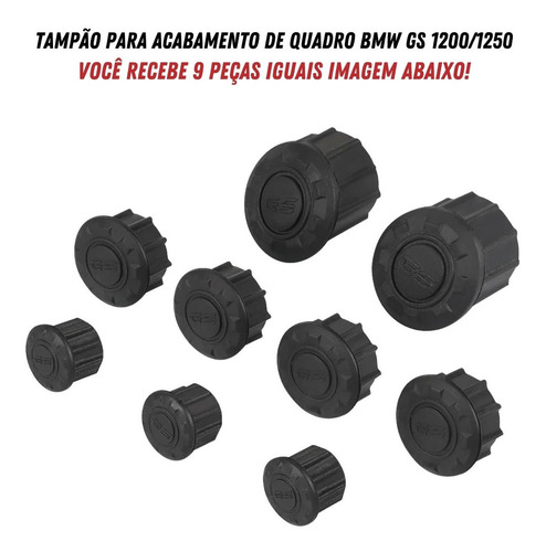 Imagem 3 de 4 de Tampão De Acabamento Para Quadro Moto Bmw R1200/r1250 Gs