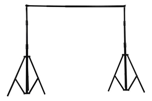 Set Fotografia Pie Soporte Fondo Blanco Sistema Completo Lisa Negro