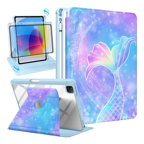 Uppuppy Para iPad Pro 12.9 Funda Folio Funda Con Pencil Hold