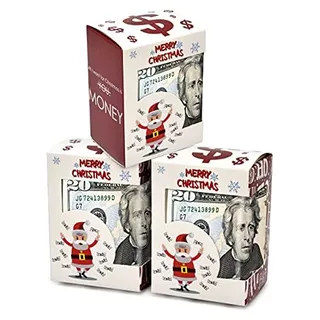 24 Count Christmas Cash Gift Boxes With Clear Window Fo...