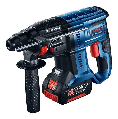 Rotomartillo electroneumático Bosch Professional GBH 180-LI inalámbrico azul con 18W de potencia 220V