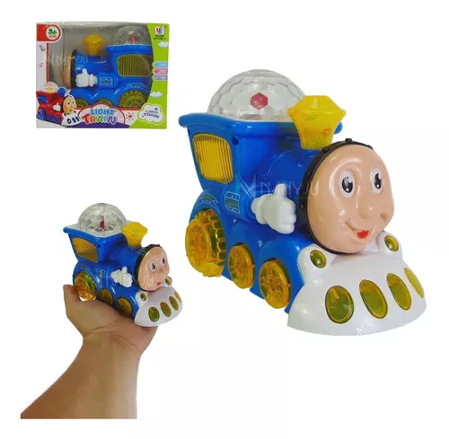 Trenzinho Luz E Som Bate Volta Trem Locomotiva Brinquedo