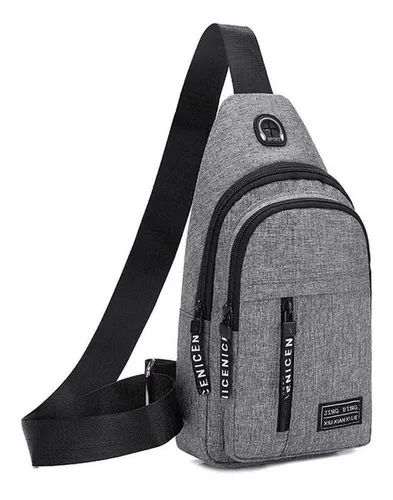 Morral Bandolera Hombre Mochila Cruzada Ecocuero