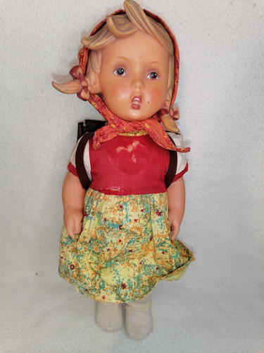 Muñeca Original Rols M.j. Hummel Goebel Vintage 1960s. 30cm.